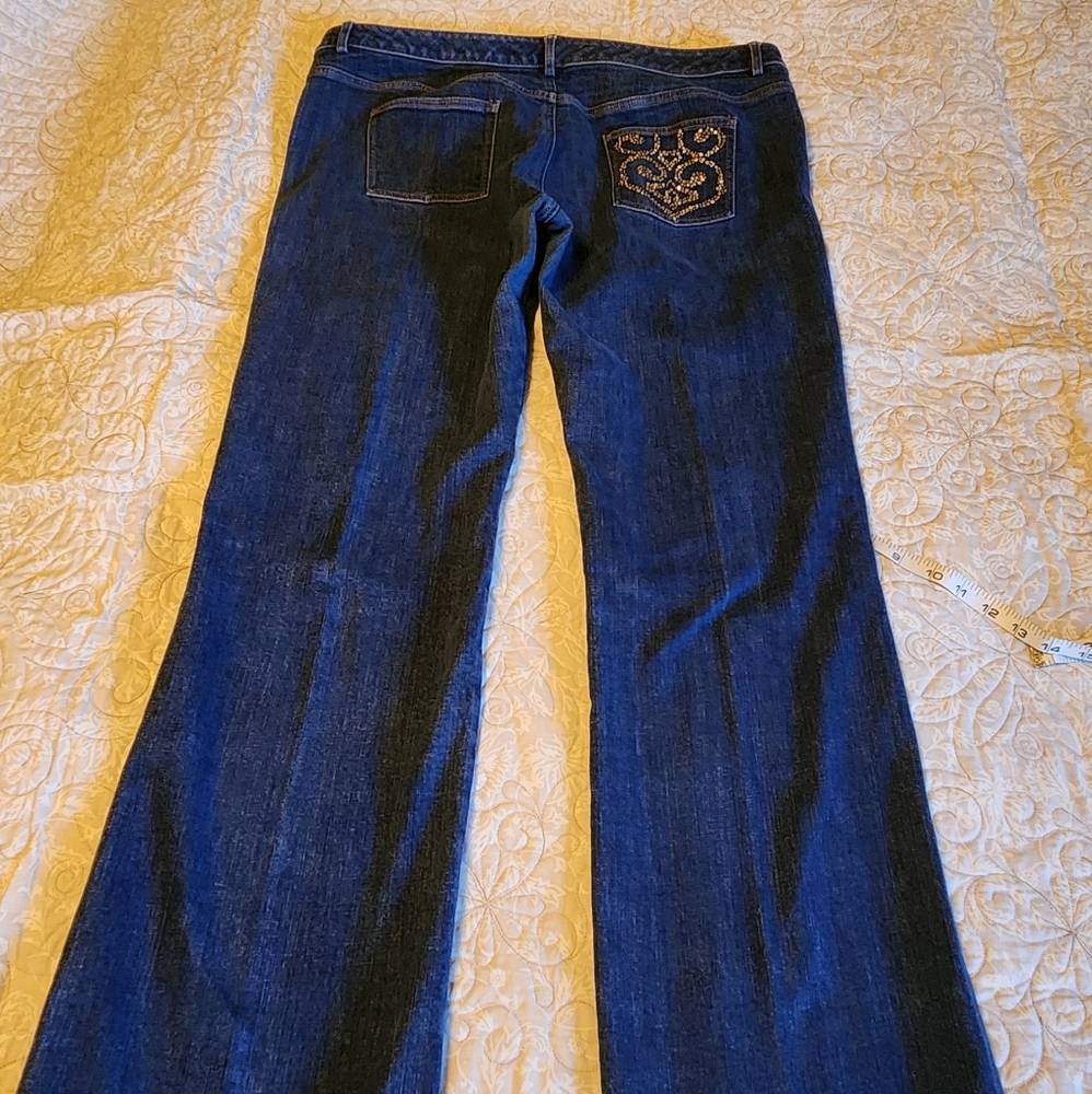 St. John Denim Embellished Jeans